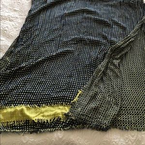 Two toned yellow/blue long scarf  great condition!
